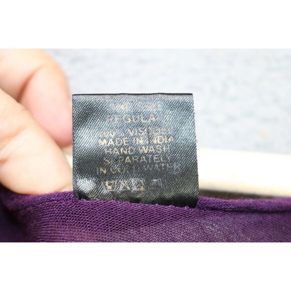 Ana & Kate Purple Embroidered Gauzy Dress/Cover-Up-Asymmetrical Hem-One Size - Picture 7 of 10